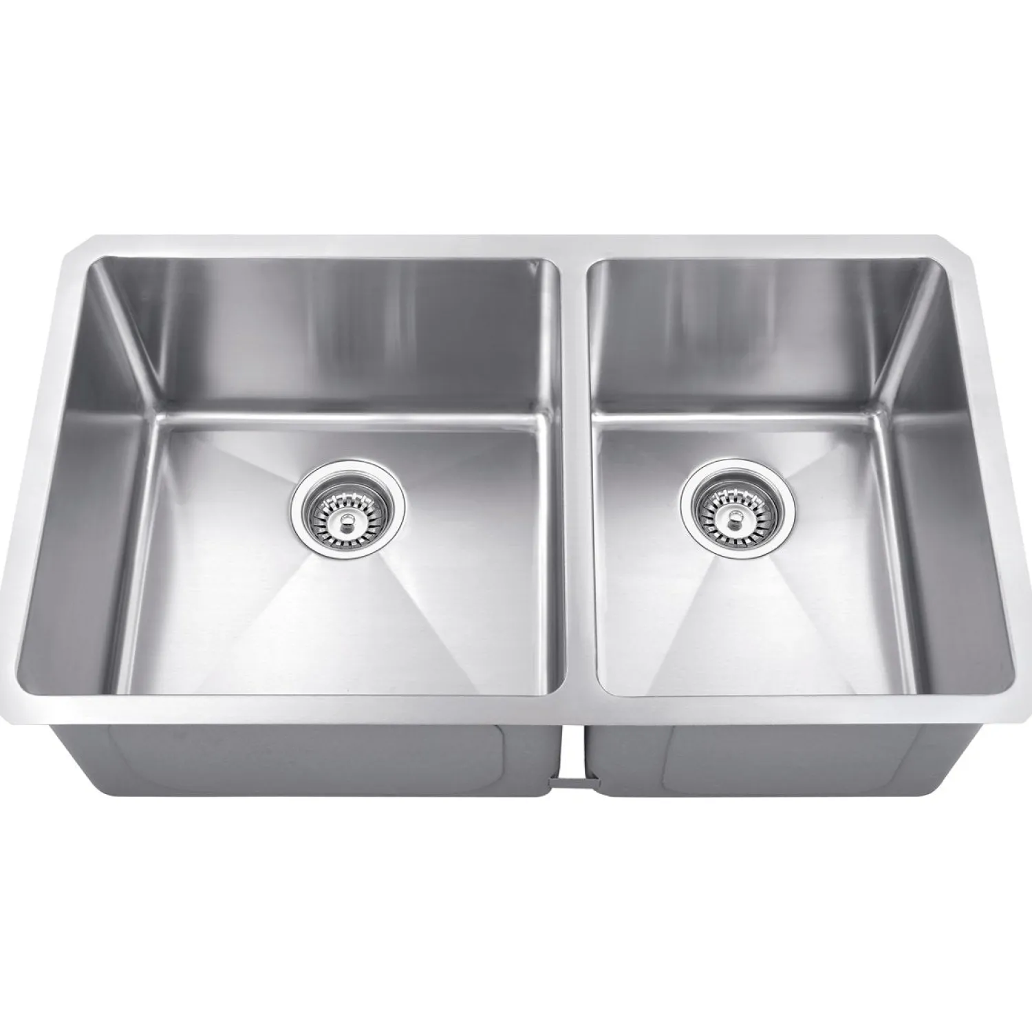 Best Rectangular Stainless Steel 16 Gauge Fabricated Kitchen Sink Stainless Steel Sinks|Double Bowl Sinks