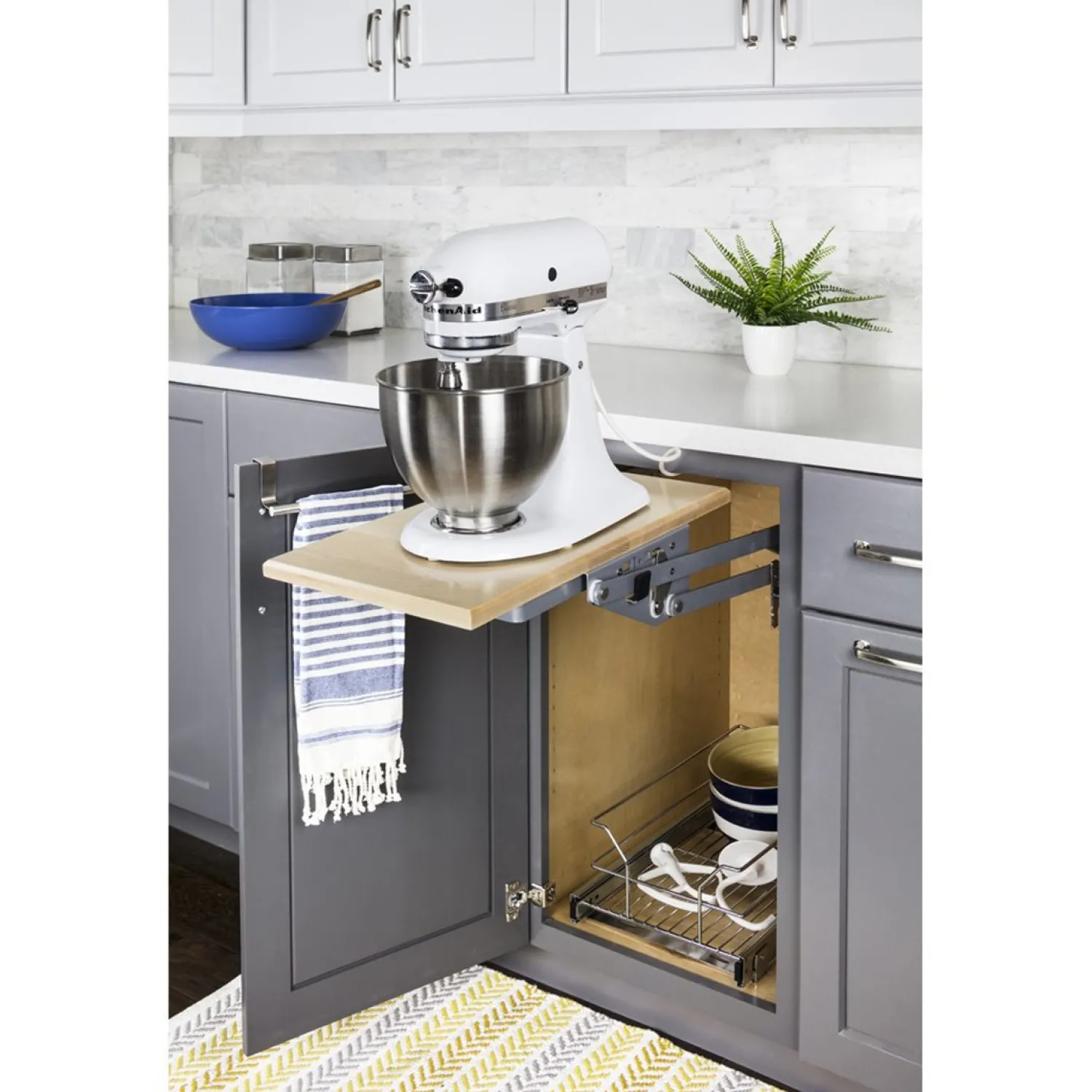 Online Soft-close Appliance Lift Storage & Organization