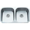 Stainless Steel 18 Gauge Kitchen Sink with Two Equal Bowls Stainless Steel Sinks|Double Bowl Sinks