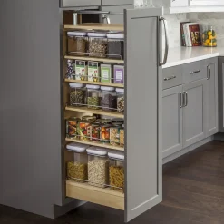 Online Wood Pantry Cabinet Pullout Storage & Organization