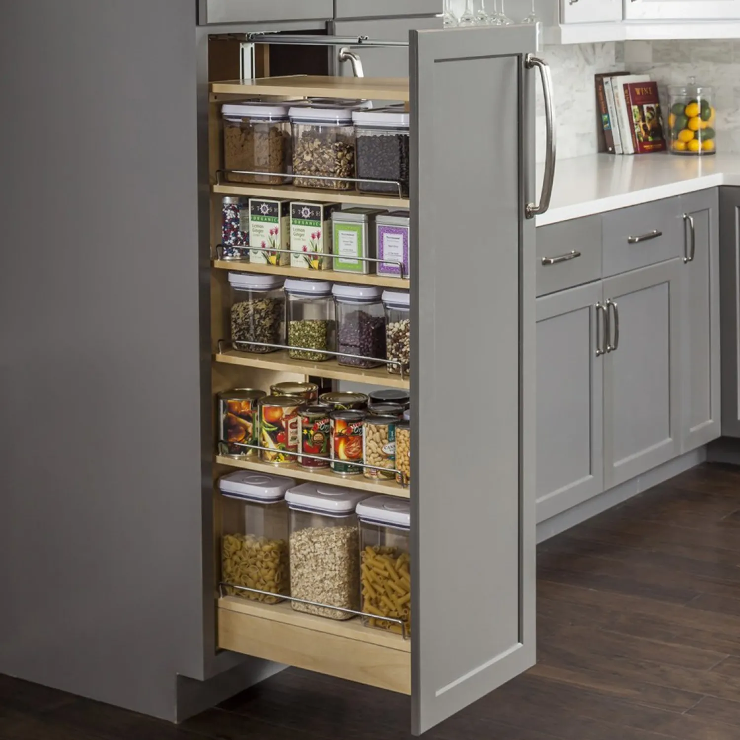 Online Wood Pantry Cabinet Pullout Storage & Organization