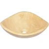 Sale 16 Inch Freeform Beige Stone Bathroom Vessel Sink Above Counter / Vessel Sinks