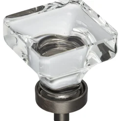 Hot Harlow Square Glass Knob Knobs