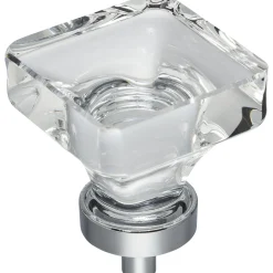 Hot Harlow Square Glass Knob Knobs