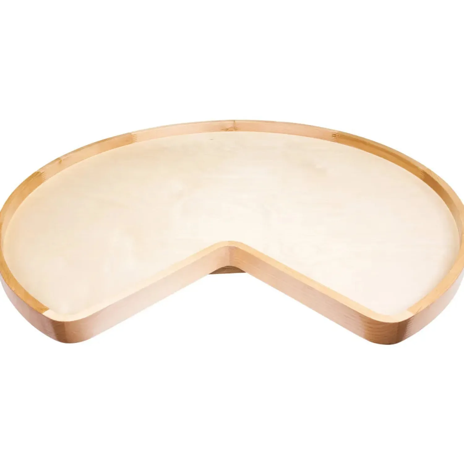 Hot 28" Kidney Lazy Susan With Pre-Installed 10" Cast Aluminum Swivel Storage & Organization