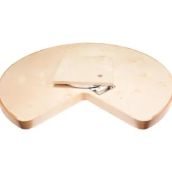 32" Kidney Lazy Susan With Pre-Installed 10" Cast Aluminum Swivel Storage & Organization
