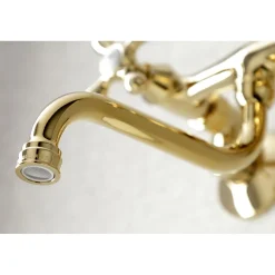 6" Adjustable Center Wall Mount Bathroom Faucet Wall Mount