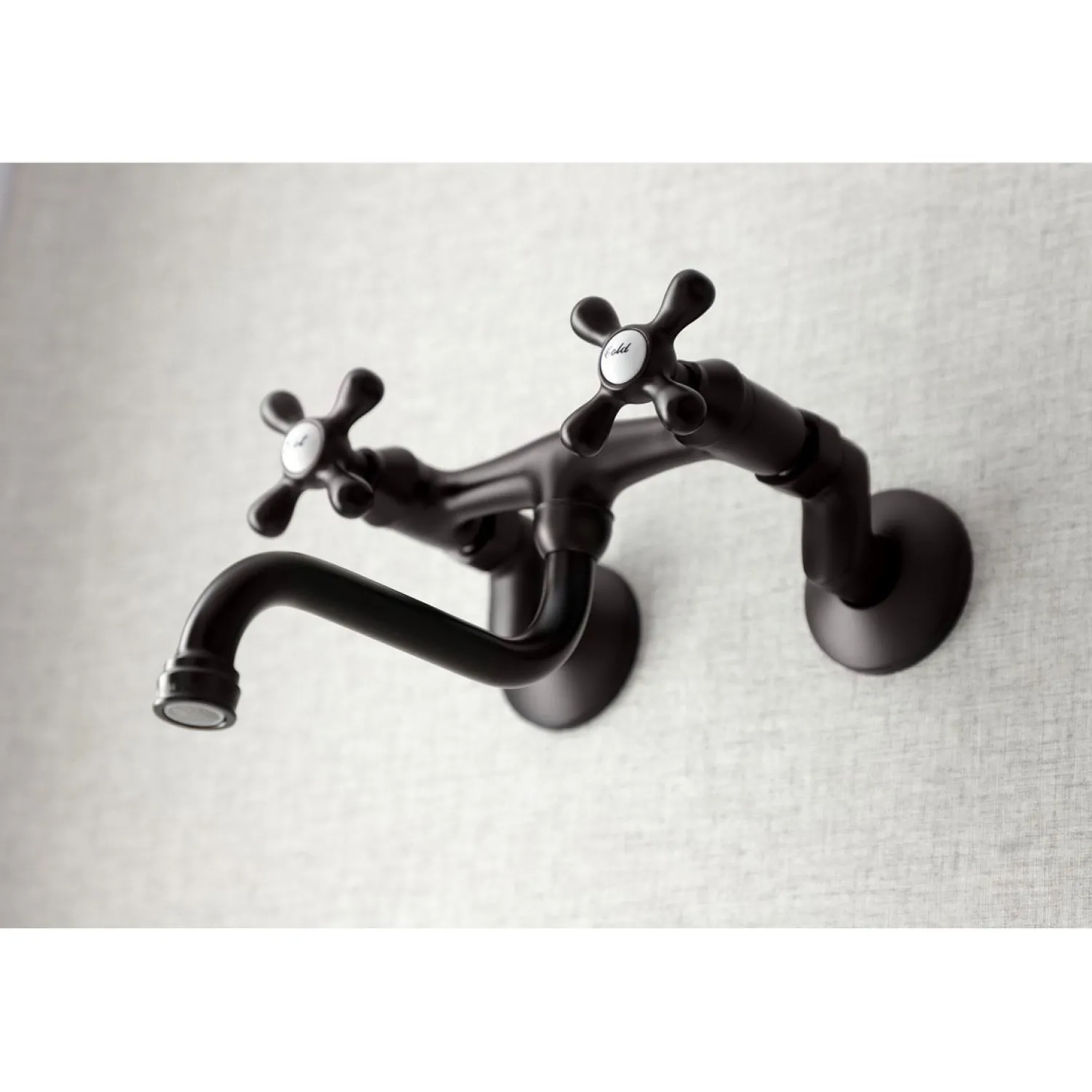6" Adjustable Center Wall Mount Bathroom Faucet Wall Mount