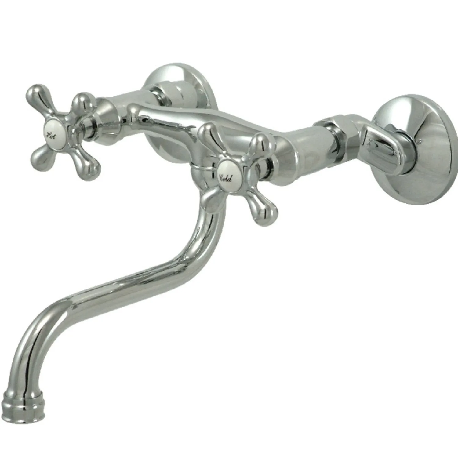 6" Adjustable Center Wall Mount Bathroom Faucet Wall Mount