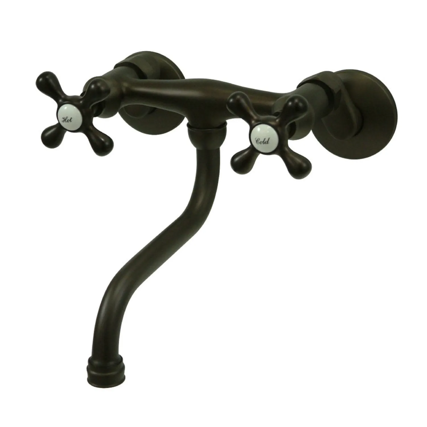 6" Adjustable Center Wall Mount Bathroom Faucet Wall Mount