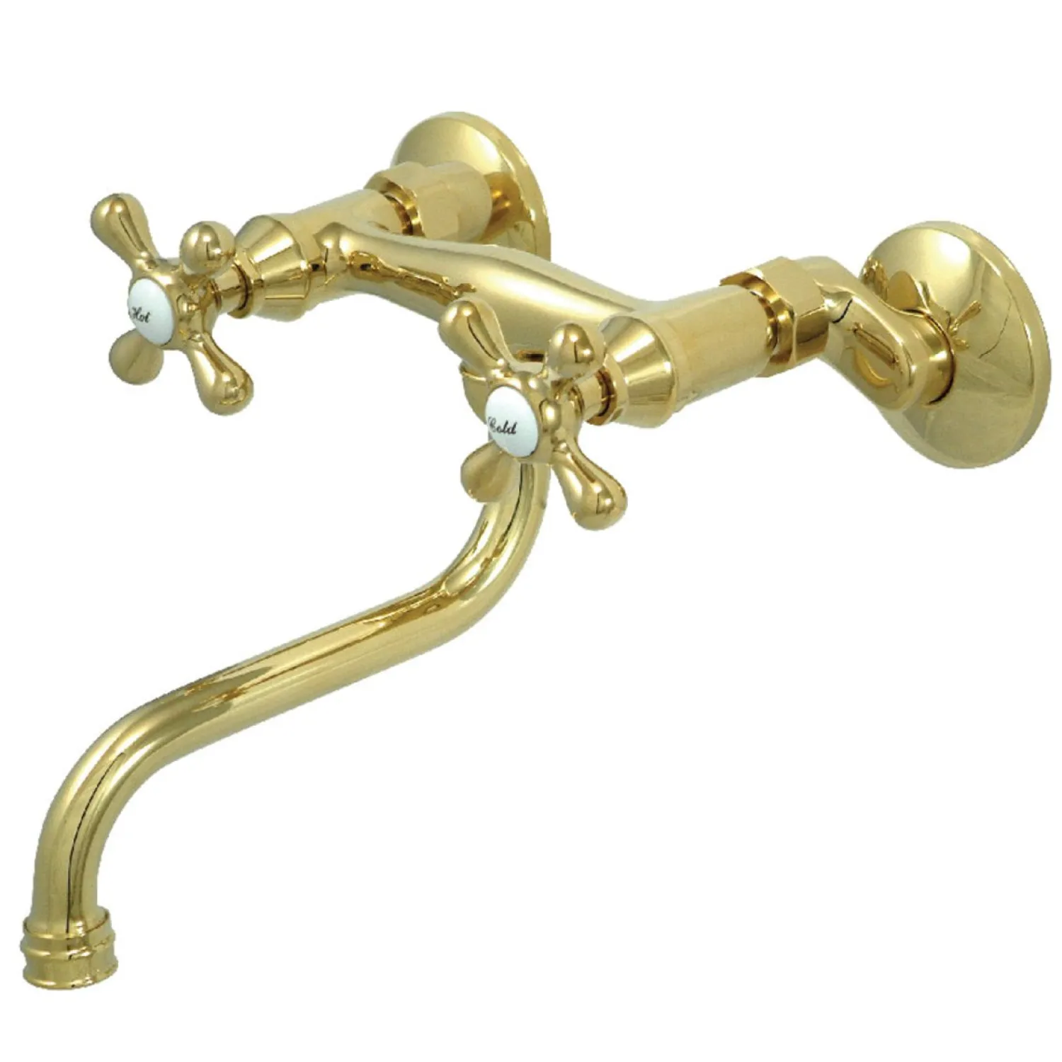 6" Adjustable Center Wall Mount Bathroom Faucet Wall Mount