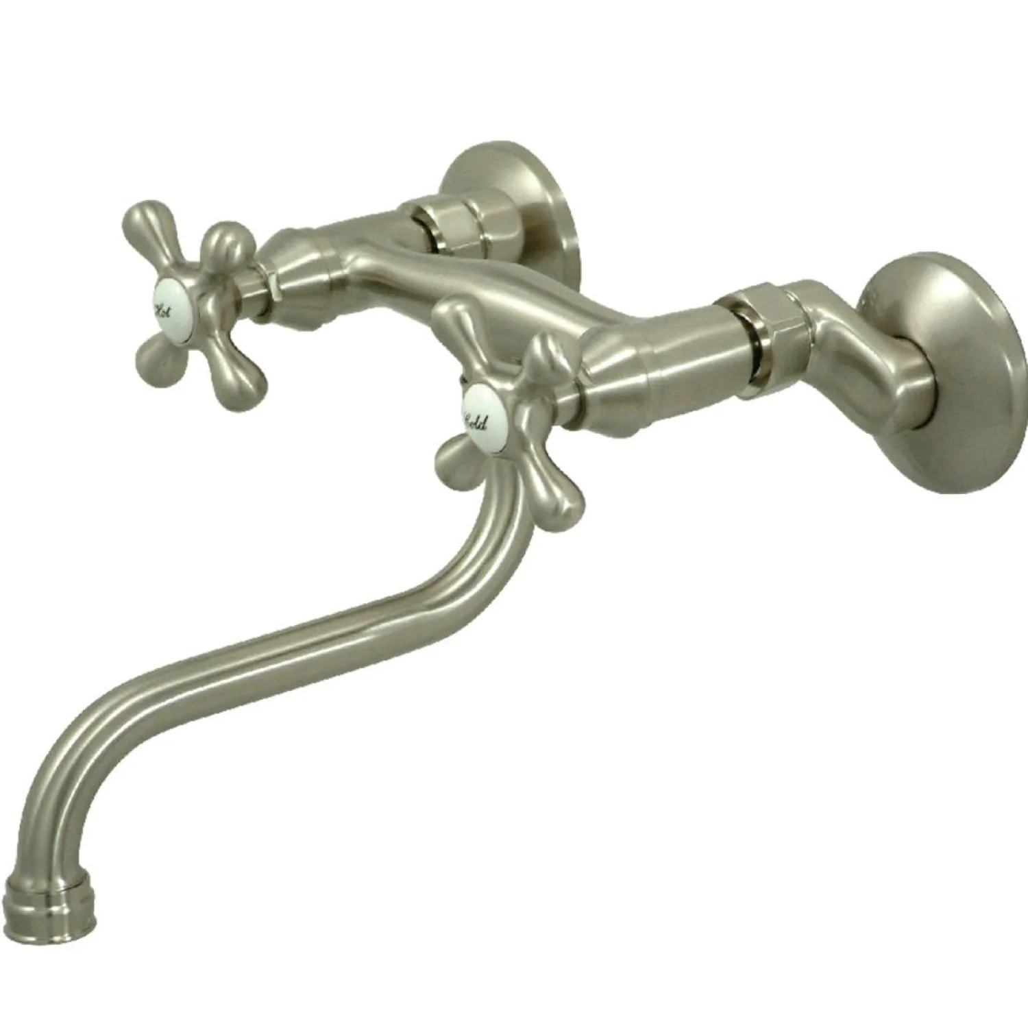 6" Adjustable Center Wall Mount Bathroom Faucet Wall Mount