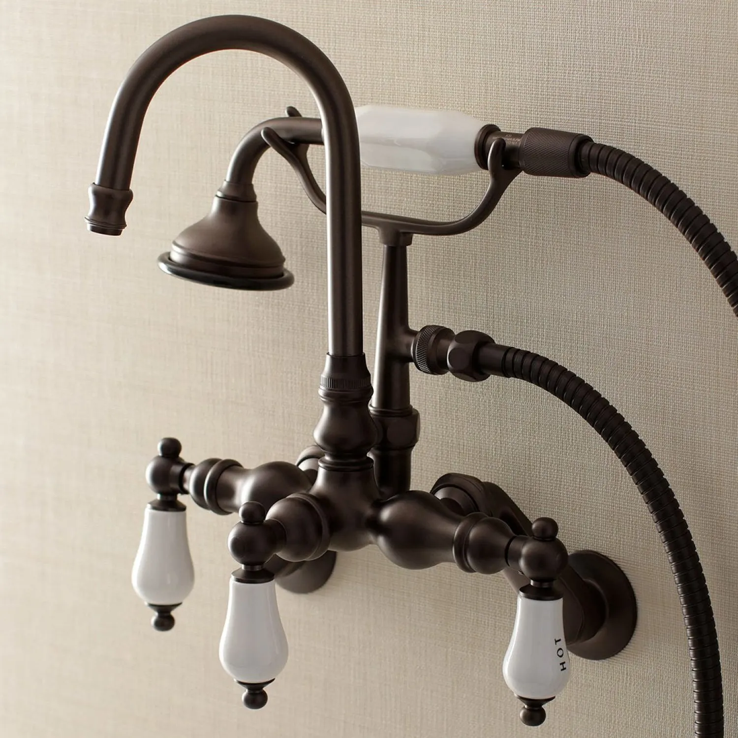 New AE303TX-P Aqua Vintage Wall Mount Clawfoot Tub Faucets Tub Faucets