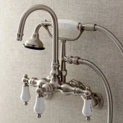 New AE303TX-P Aqua Vintage Wall Mount Clawfoot Tub Faucets Tub Faucets