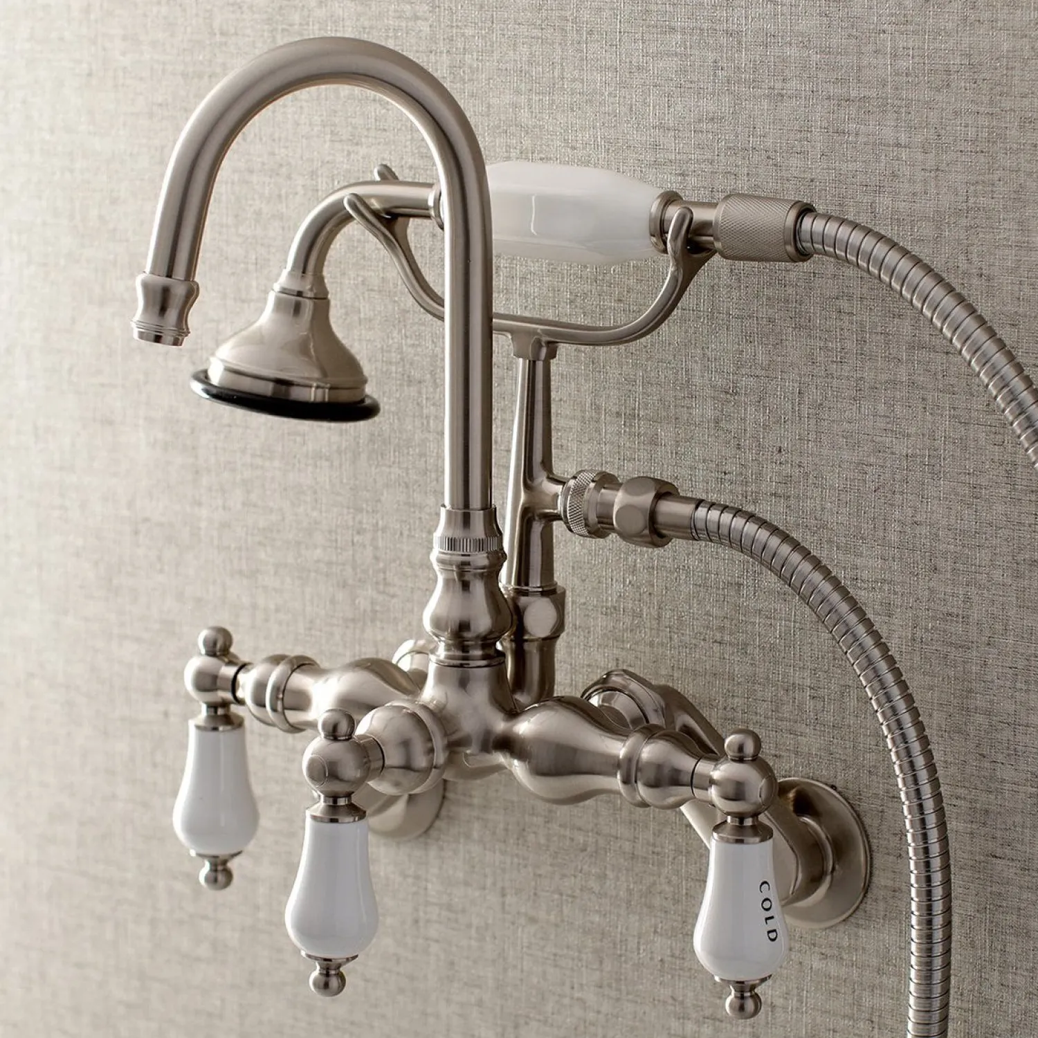 New AE303TX-P Aqua Vintage Wall Mount Clawfoot Tub Faucets Tub Faucets