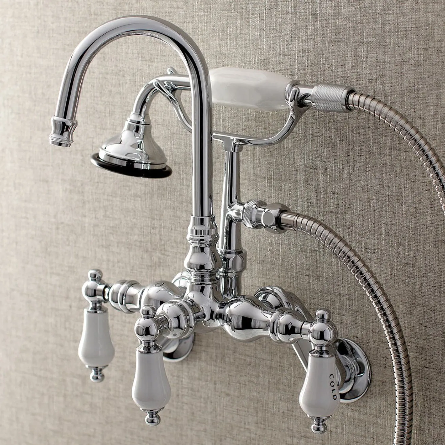 New AE303TX-P Aqua Vintage Wall Mount Clawfoot Tub Faucets Tub Faucets