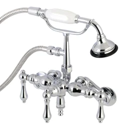 Online AE419TX-P Aqua Vintage 3-3/8-Inch Adjustable Wall Mount Clawfoot Tub Faucet with Hand Shower Tub Faucets