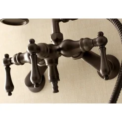 Online AE419TX-P Aqua Vintage 3-3/8-Inch Adjustable Wall Mount Clawfoot Tub Faucet with Hand Shower Tub Faucets