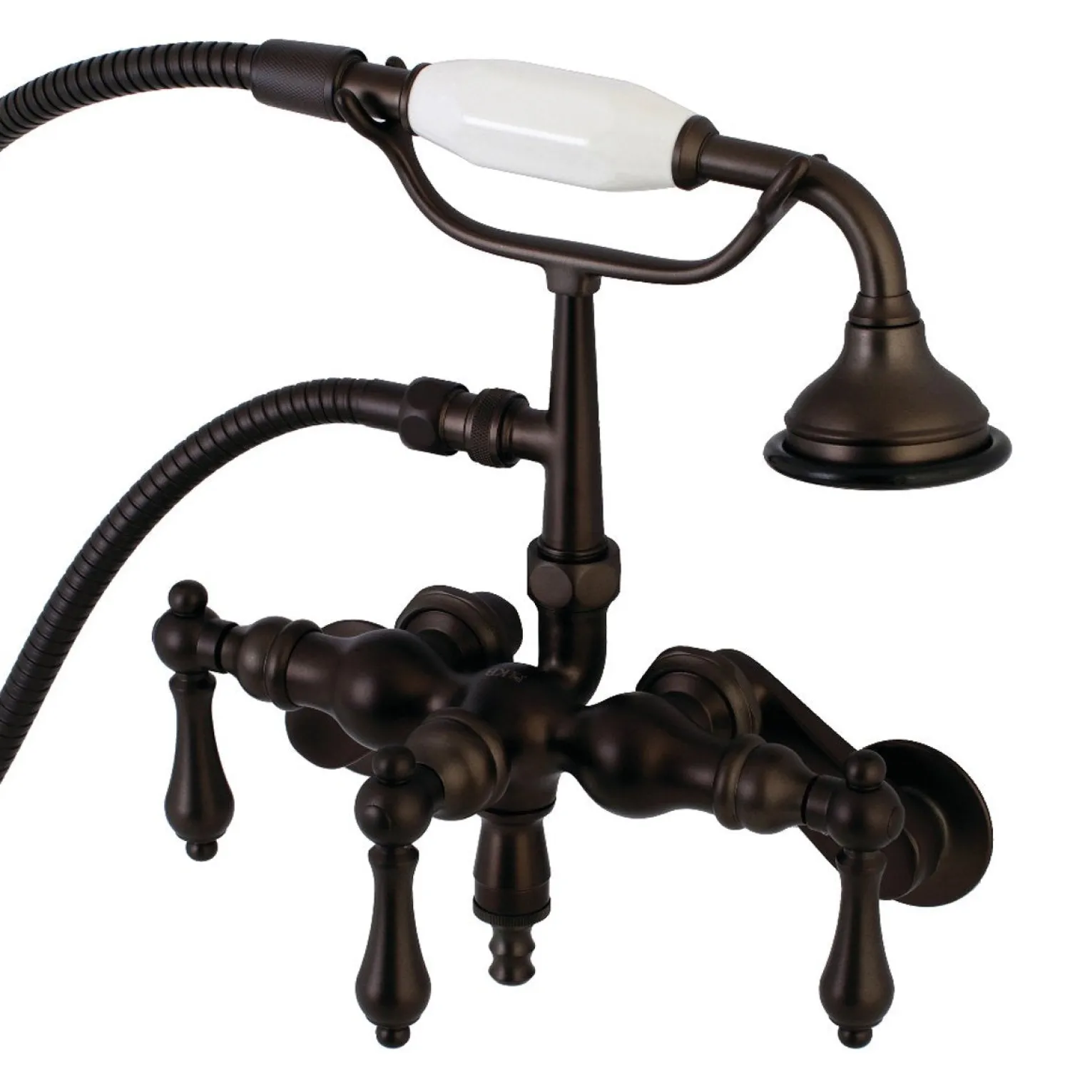 Online AE419TX-P Aqua Vintage 3-3/8-Inch Adjustable Wall Mount Clawfoot Tub Faucet with Hand Shower Tub Faucets