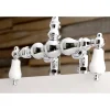 Best AE93TX-P Aqua Vintage 3-3/8-Inch Deck Mount Tub Faucet Tub Faucets