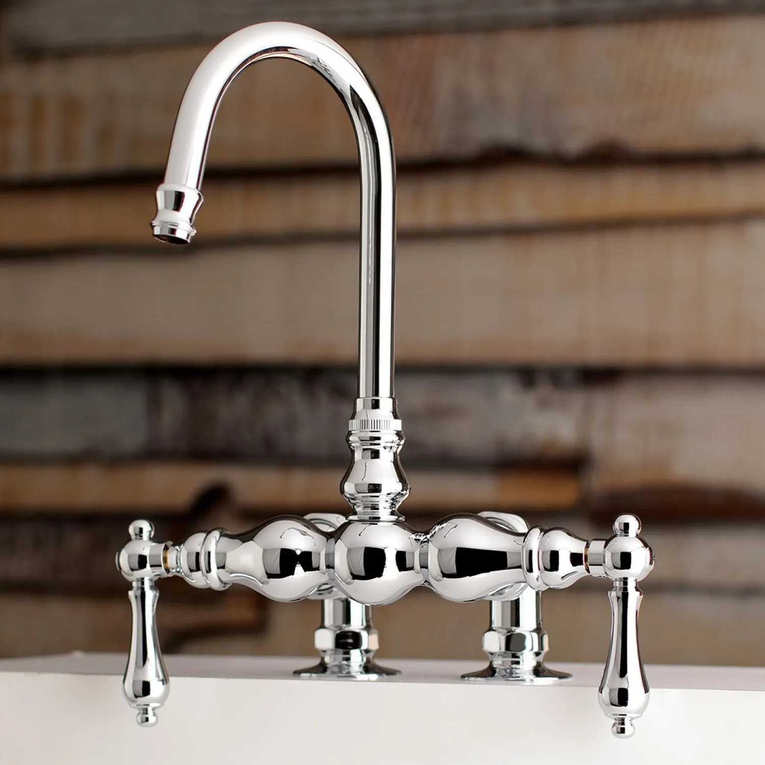 Outlet AE91TX-P Aqua Vintage 3-3/8-Inch Deck Mount Tub Faucet Tub Faucets
