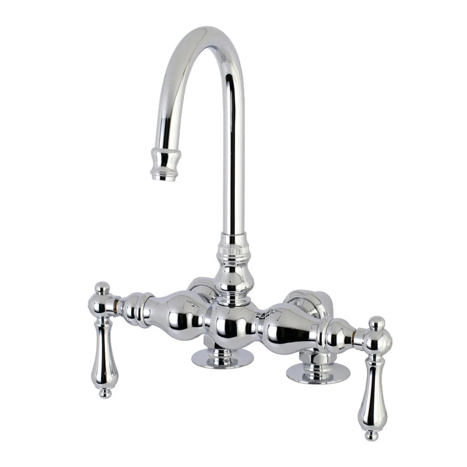 Outlet AE91TX-P Aqua Vintage 3-3/8-Inch Deck Mount Tub Faucet Tub Faucets