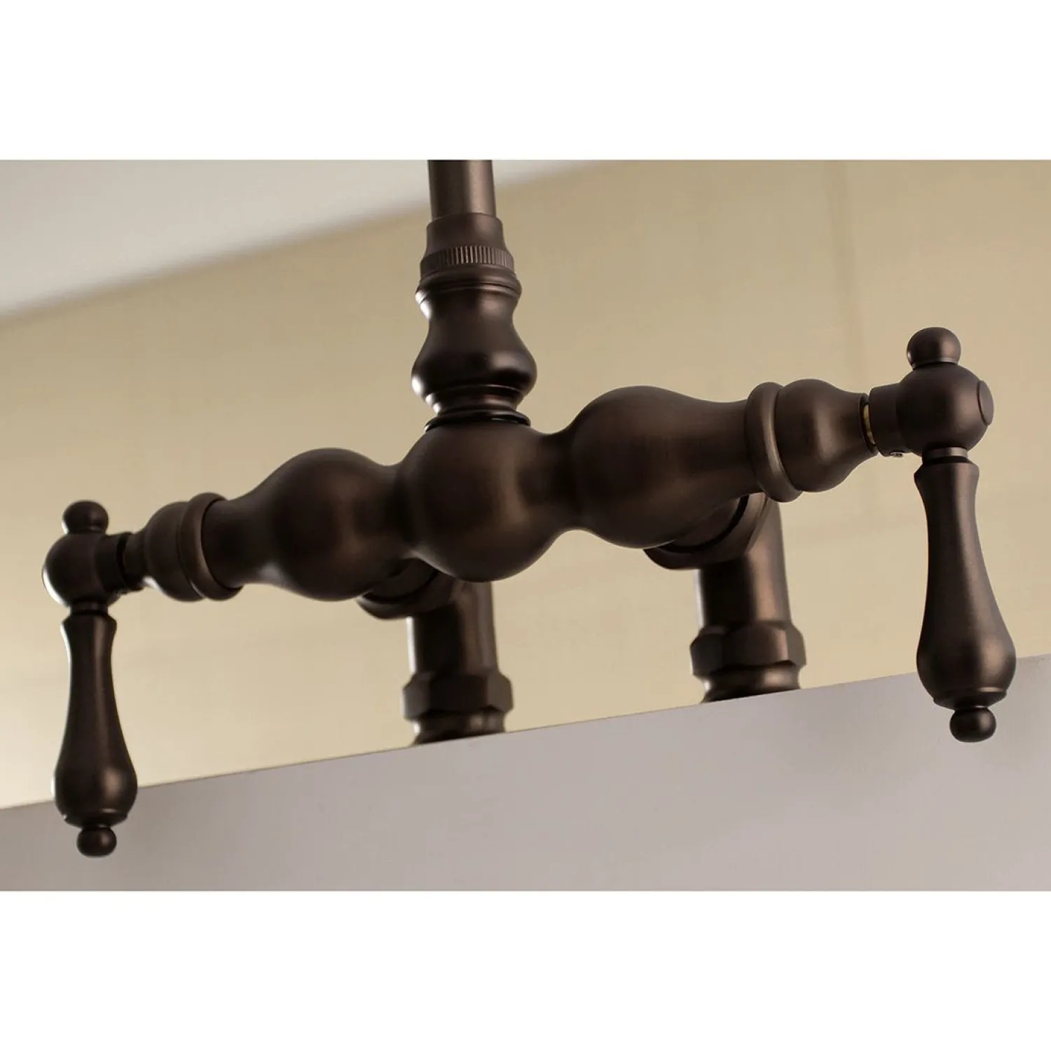 Outlet AE91TX-P Aqua Vintage 3-3/8-Inch Deck Mount Tub Faucet Tub Faucets