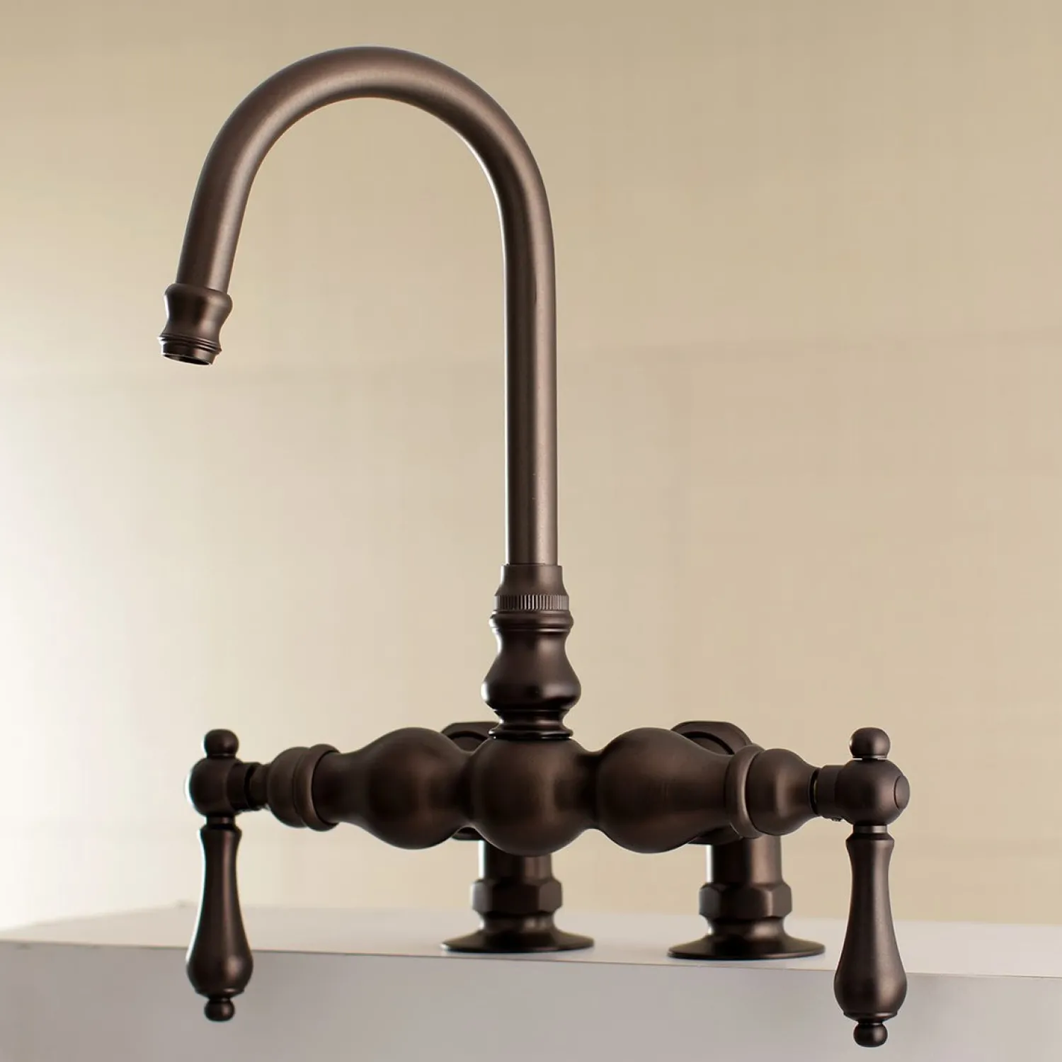 Outlet AE91TX-P Aqua Vintage 3-3/8-Inch Deck Mount Tub Faucet Tub Faucets