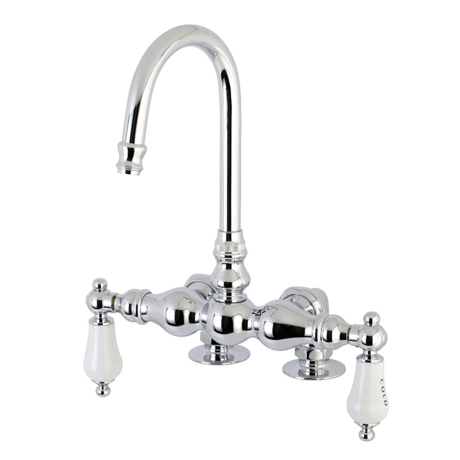 Hot AE95TX-P Aqua Vintage 3-3/8-Inch Deck Mount Tub Faucet Tub Faucets