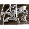 Clearance AE655TX-P Aqua Vintage 7-Inch Adjustable Clawfoot Tub Faucet with Hand Shower Tub Faucets