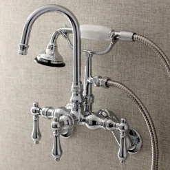 Outlet AE301TX-P Aqua Vintage Wall Mount Clawfoot Tub Faucets Tub Faucets