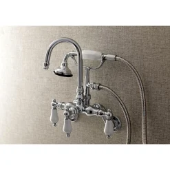 Best AE305TX-P Aqua Vintage Wall Mount Clawfoot Tub Faucets Tub Faucets