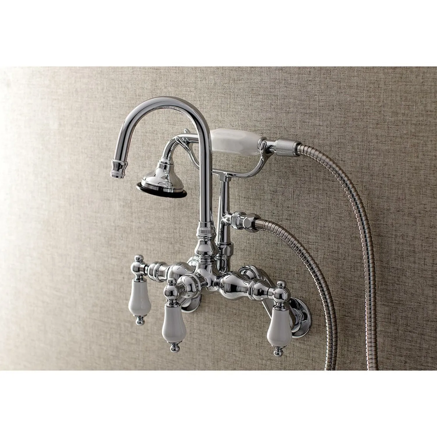 Best AE305TX-P Aqua Vintage Wall Mount Clawfoot Tub Faucets Tub Faucets