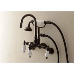 Best AE305TX-P Aqua Vintage Wall Mount Clawfoot Tub Faucets Tub Faucets