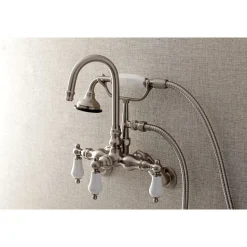 Best AE305TX-P Aqua Vintage Wall Mount Clawfoot Tub Faucets Tub Faucets