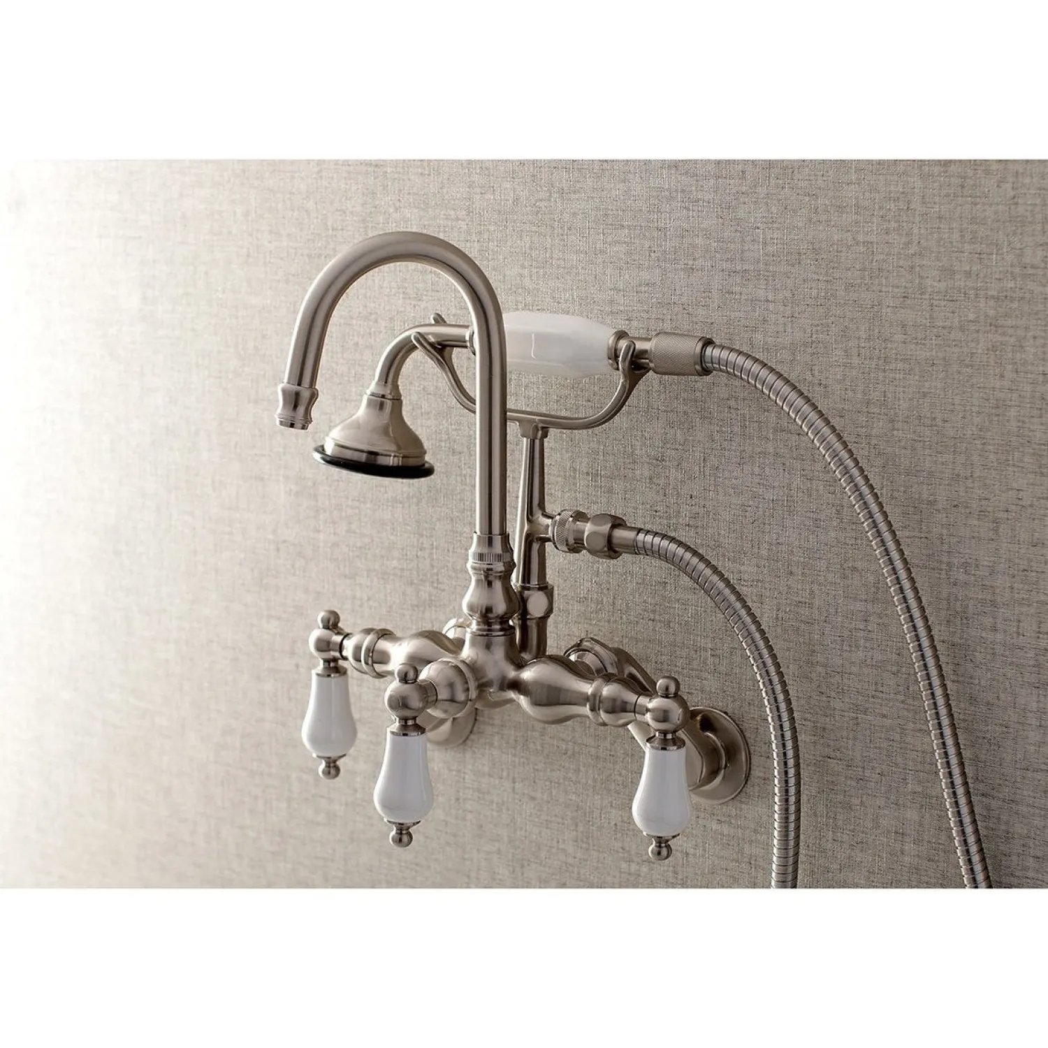 Best AE305TX-P Aqua Vintage Wall Mount Clawfoot Tub Faucets Tub Faucets