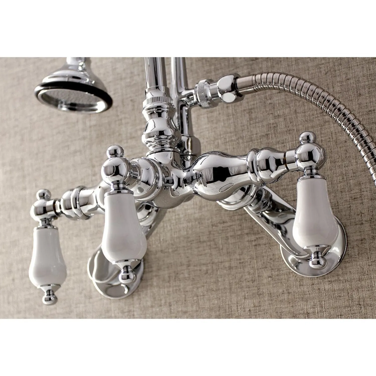 Best AE305TX-P Aqua Vintage Wall Mount Clawfoot Tub Faucets Tub Faucets
