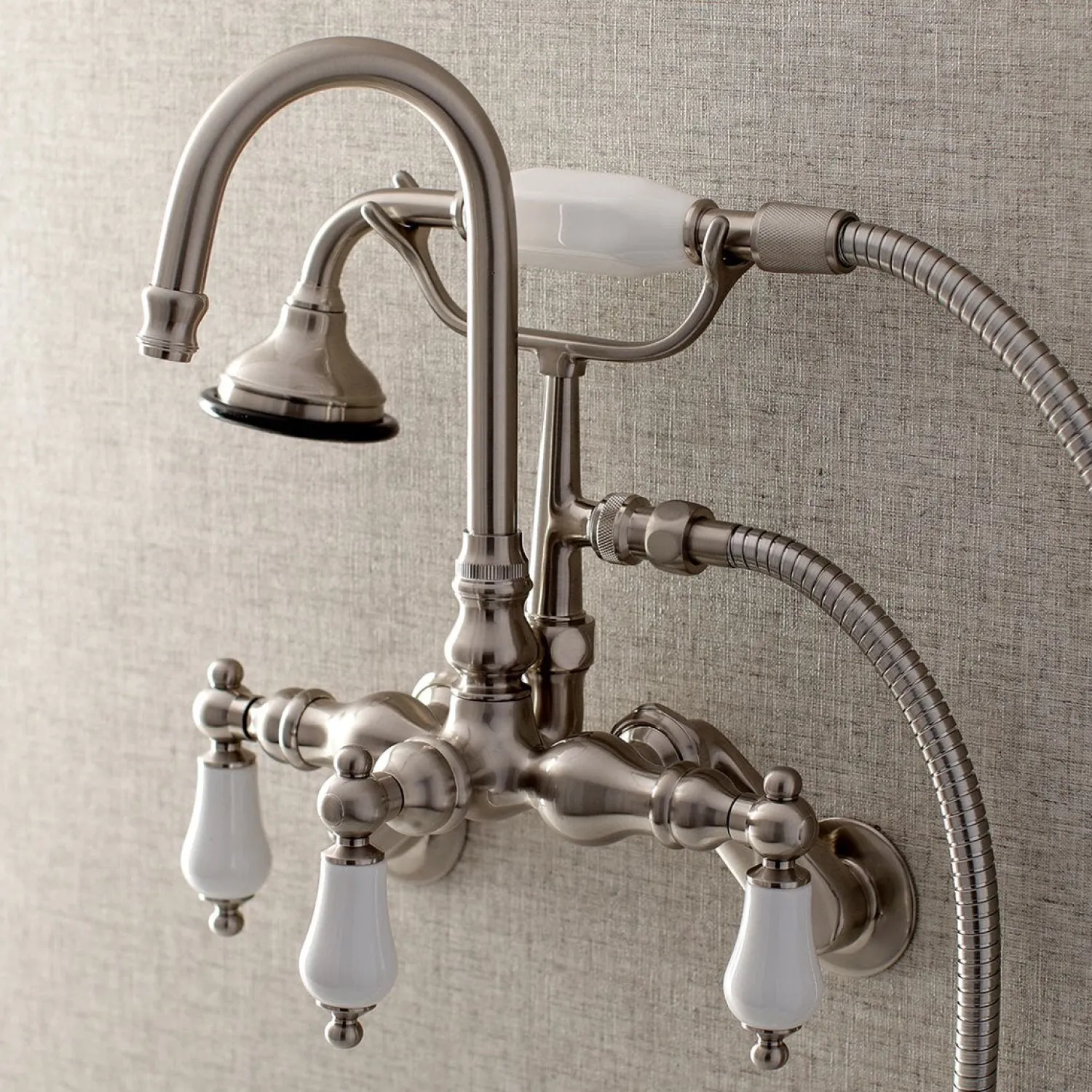 Best AE305TX-P Aqua Vintage Wall Mount Clawfoot Tub Faucets Tub Faucets
