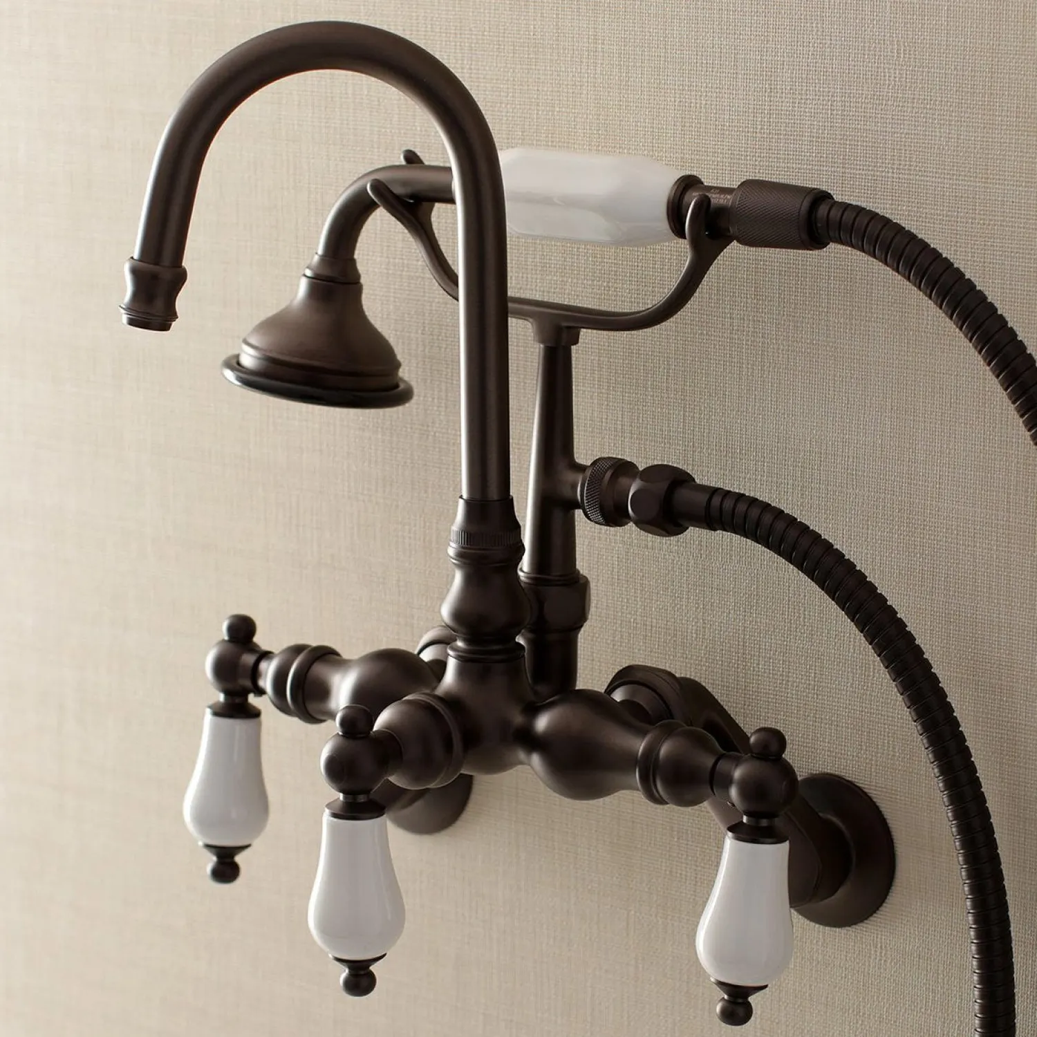 Best AE305TX-P Aqua Vintage Wall Mount Clawfoot Tub Faucets Tub Faucets