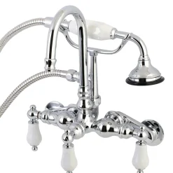Best AE305TX-P Aqua Vintage Wall Mount Clawfoot Tub Faucets Tub Faucets