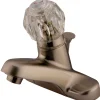 Online Americana Twin Handle 4" Centerset Lavatory Faucet with Brass Pop-up 4" Center Set
