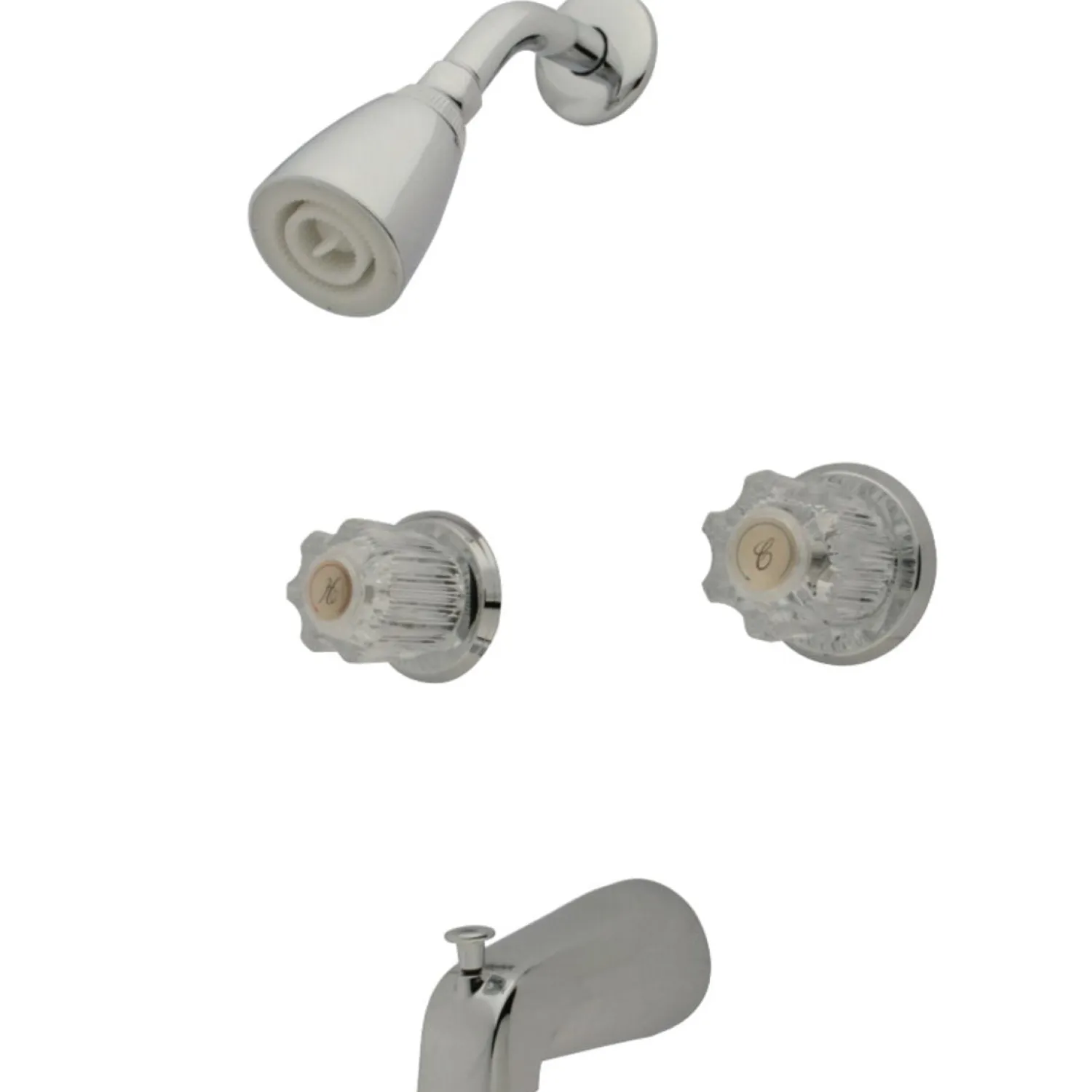 Online Americana Twin Acrylic Handle Tub and Shower Faucet Tub & Shower Sets|Tub Faucets