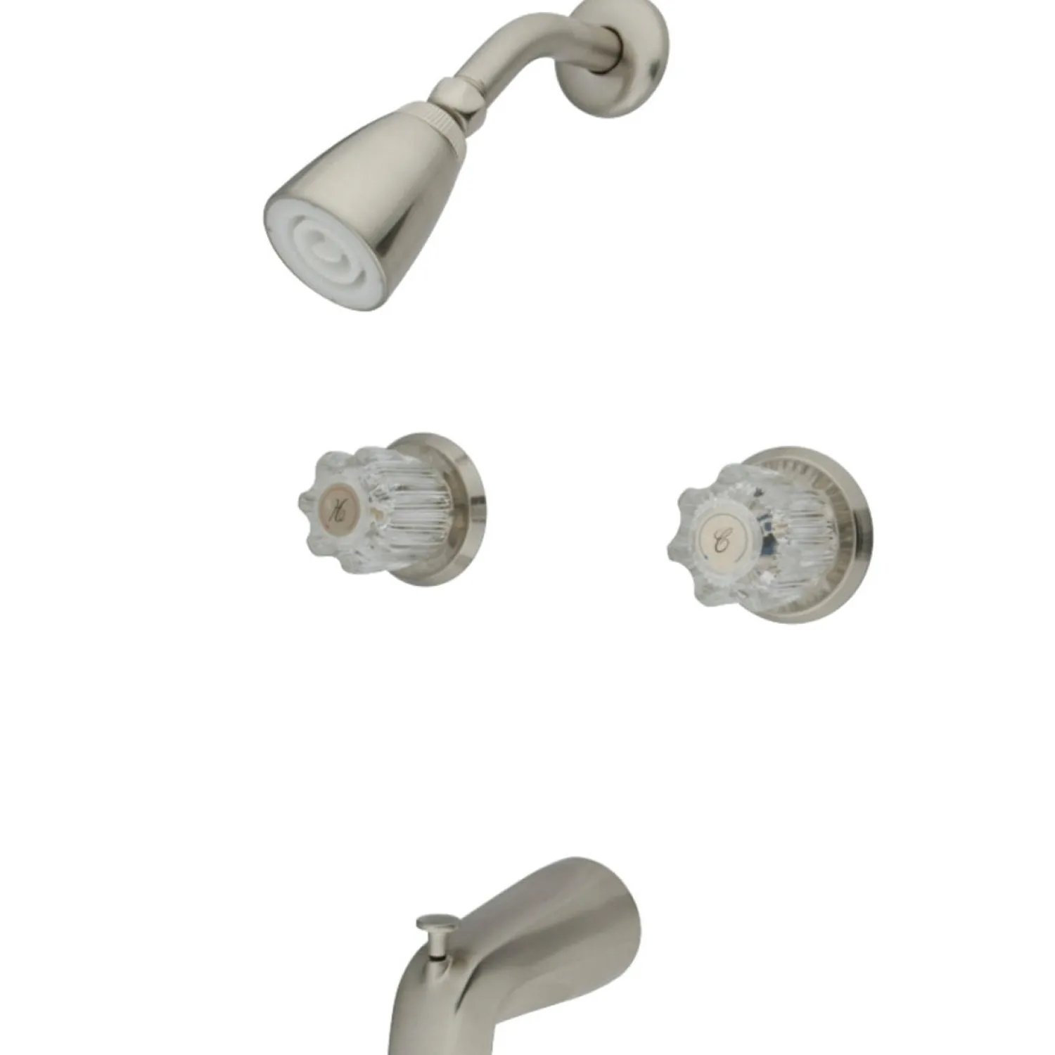 Online Americana Twin Acrylic Handle Tub and Shower Faucet Tub & Shower Sets|Tub Faucets