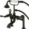 Aqua Eden AE103T5 Vintage Deck Mount Clawfoot Tub Faucet in Oil Rubbed Bronze Tub Faucets