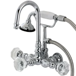 Best Aqua Eden Celebrity Wall Mount Clawfoot Tub Faucet Tub Faucets
