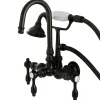 Aqua Eden Tudor Wall Mount Clawfoot Tub Faucet Tub Faucets