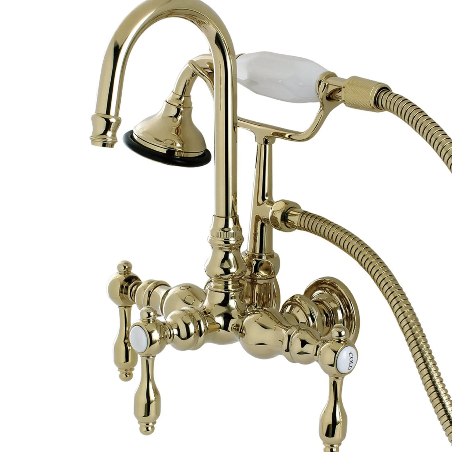 Aqua Eden Tudor Wall Mount Clawfoot Tub Faucet Tub Faucets