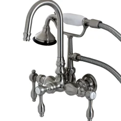 Aqua Eden Tudor Wall Mount Clawfoot Tub Faucet Tub Faucets