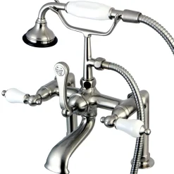 Hot Aqua Eden Vintage Deck Mount Clawfoot Tub Faucet Tub Faucets