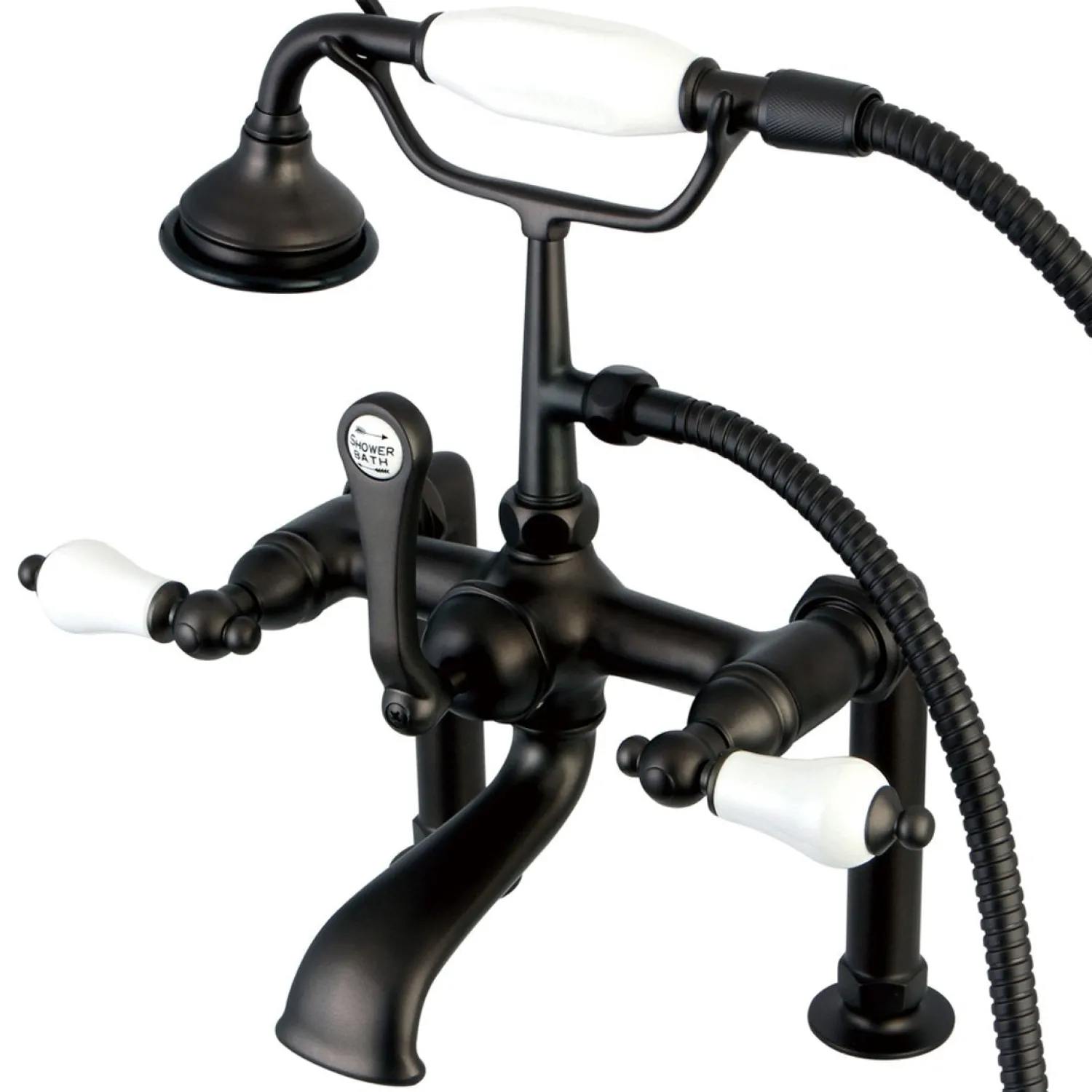 Hot Aqua Eden Vintage Deck Mount Clawfoot Tub Faucet Tub Faucets
